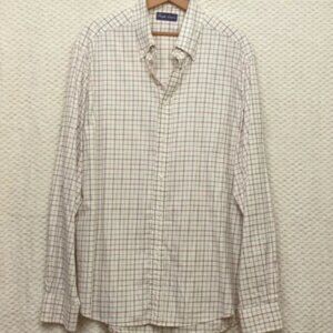 Ralph Lauren Purple Label Dress Shirt Mens XL - Cream